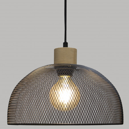 Suspension "Sam" noir métal Diamètre 30 cm d'Atmosphera