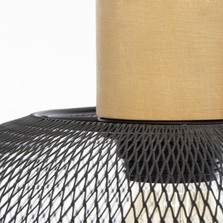 Suspension "Sam" noir métal Diamètre 30 cm d'Atmosphera