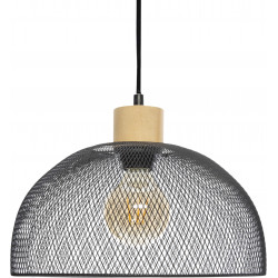 Suspension "Sam" noir métal Diamètre 30 cm d'Atmosphera