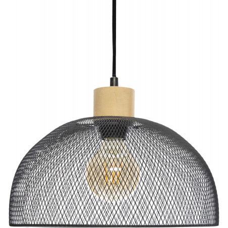 Suspension "Sam" noir métal Diamètre 30 cm d'Atmosphera