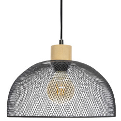 Suspension "Sam" noir métal Diamètre 30 cm d'Atmosphera