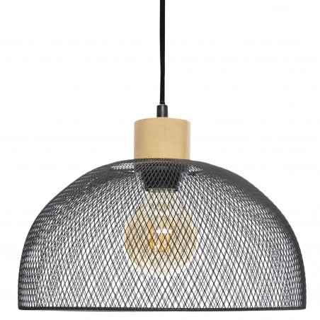 Suspension "Sam" noir métal Diamètre 30 cm d'Atmosphera
