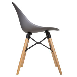 Chaise "Ezra" style scandinave pieds en hêtre Atmosphera