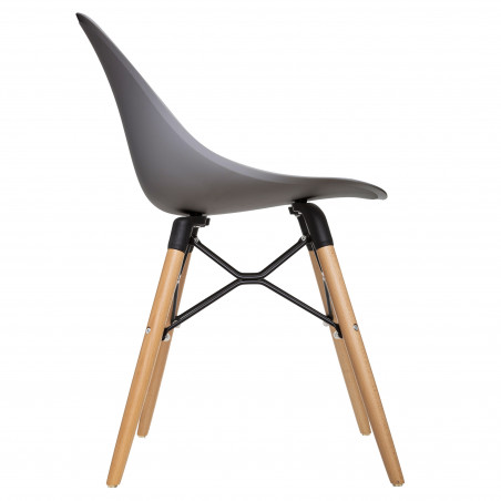 Chaise "Ezra" style scandinave pieds en hêtre Atmosphera