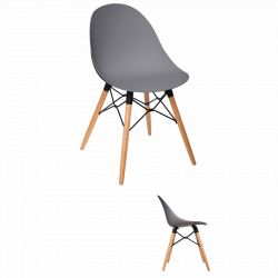 Chaise "Ezra" style scandinave pieds en hêtre Atmosphera