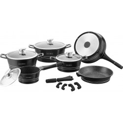 Batterie de Cuisine 14 pièces avec revêtement céramique de Première Qualité Royalty Line