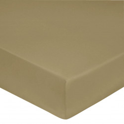 Drap housse 100% "Satin de coton Peigné" / 80 fils /cm²