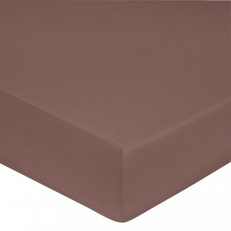 Drap housse 100% "Satin de coton Peigné" / 80 fils /cm²