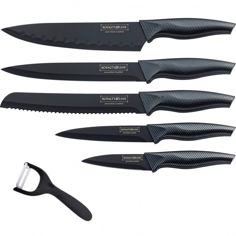 Ensemble couteaux 5 pièces + économe  céramique Royalty Line
