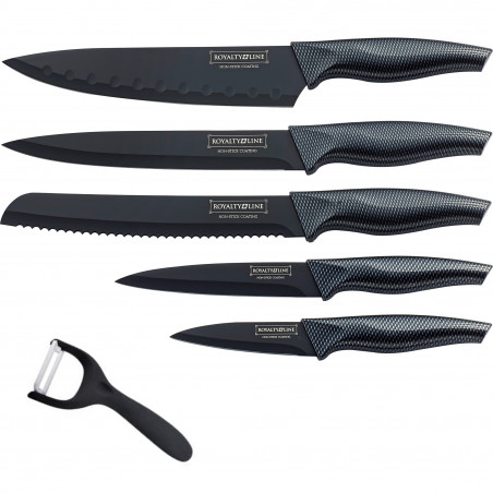 Ensemble couteaux 5 pièces + économe  céramique Royalty Line