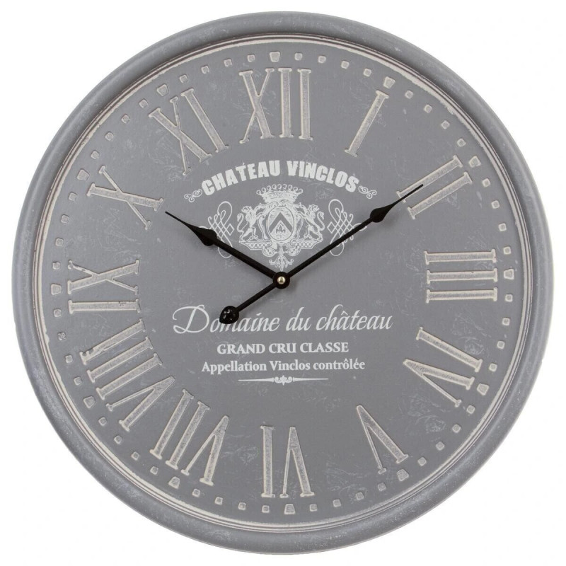 Horloge gravée Diamètre 52 cm Atmosphera