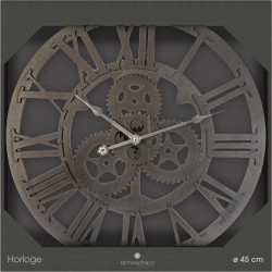 Horloge ronde "Mécanisme" 45 cm Atmosphera