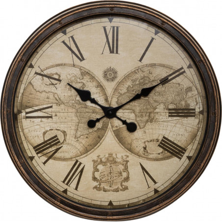 Horloge Monde "Tomy" Diamètre 51.5 cm Atmosphera