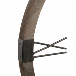 Horloge en métal & bois Diamètre 58 cm Atmosphera