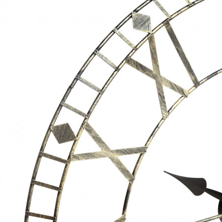 Horloge "Vintage", métal brossé Diamètre 77 cm Atmosphera