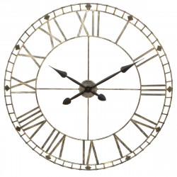 Horloge "Vintage", métal brossé Diamètre 77 cm Atmosphera