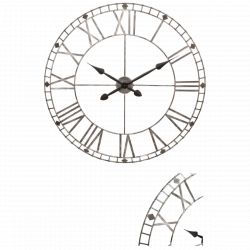 Horloge "Vintage", métal brossé Diamètre 77 cm Atmosphera