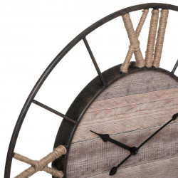 Horloge "Mike" métal & bois Diamètre 57 cm Atmosphera