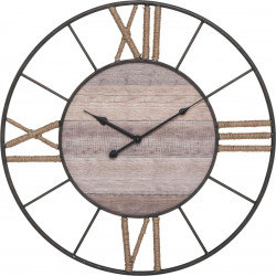 Horloge "Mike" métal & bois Diamètre 57 cm Atmosphera