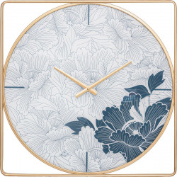 Horloge 'Christie' métal doré 58 x 58 cm Atmosphera