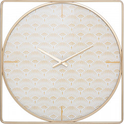 Horloge 'Christie' métal doré 58 x 58 cm Atmosphera