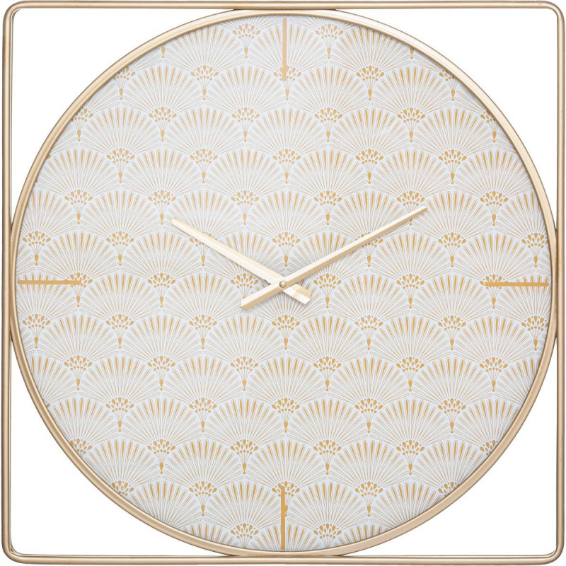 Horloge 'Christie' métal doré 58 x 58 cm Atmosphera