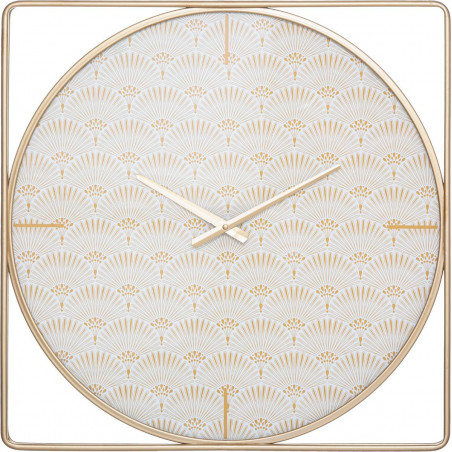 Horloge 'Christie' métal doré 58 x 58 cm Atmosphera