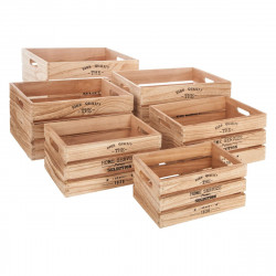 Lot de 6 caisses cagette déco Atmosphera