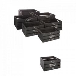 Lot de 6 caisses cagette déco Atmosphera