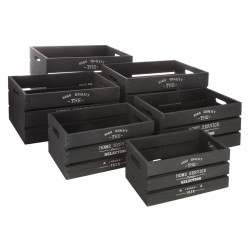 Lot de 6 caisses cagette déco Atmosphera