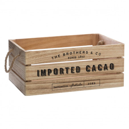 Lot de 3 Caisses Cagette de rangement en bois Colonial Atmosphera