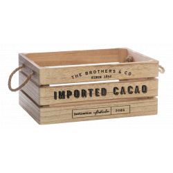 Lot de 3 Caisses Cagette de rangement en bois Colonial Atmosphera