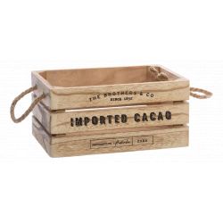 Lot de 3 Caisses Cagette de rangement en bois Colonial Atmosphera