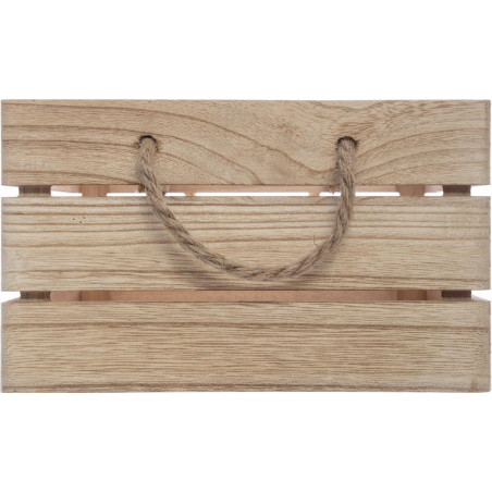 Lot de 3 Caisses Cagette de rangement en bois Colonial Atmosphera
