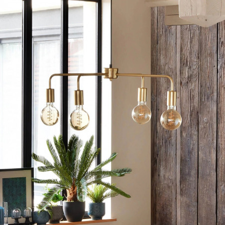 Suspension "Keli", métal doré Diamètre 69 cm Atmosphera