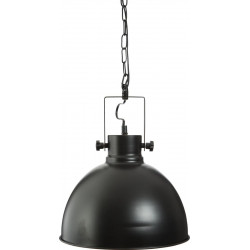 Suspension "Basalt" noire métal Diamètre 30 cm d'Atmosphera