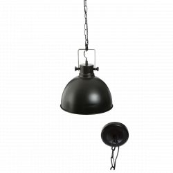 Suspension "Basalt" noire métal Diamètre 30 cm d'Atmosphera