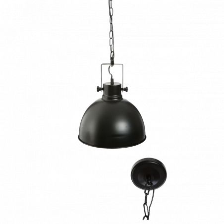 Suspension "Basalt" noire métal Diamètre 30 cm d'Atmosphera