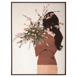 Toile imprimée "Portrait" encadrée 58 x 78 cm Atmosphera