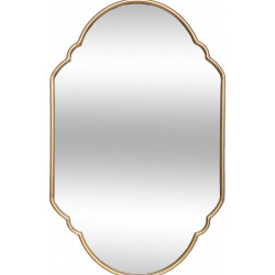 Miroir "Nelia" métal doré 68 x 43 cm Atmosphera