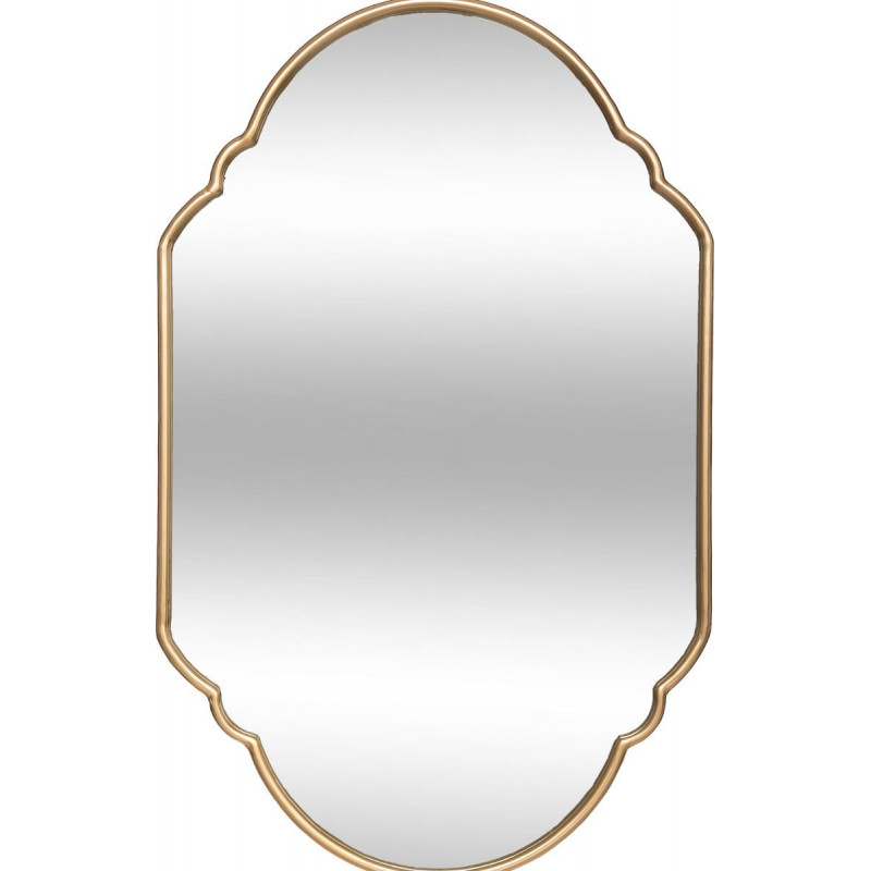 Miroir "Nelia" métal doré 68 x 43 cm Atmosphera