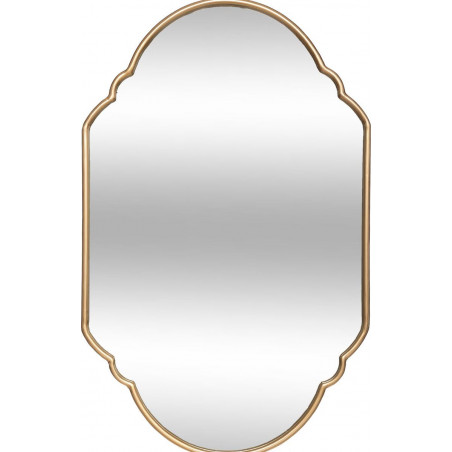 Miroir "Nelia" métal doré 68 x 43 cm Atmosphera