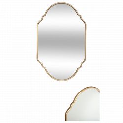 Miroir "Nelia" métal doré 68 x 43 cm Atmosphera