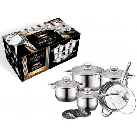 Batterie de Cuisine 12 pièces en Acier Inoxydable de Première Qualité Royalty Line