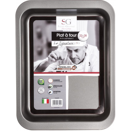 Moule rectangle "Signature" 28 x 22 cm Secret de Gourmet