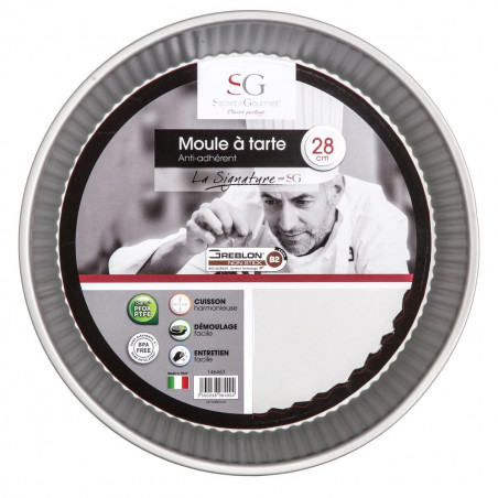 Plat à tarte "Signature" 28 cm Secret de Gourmet