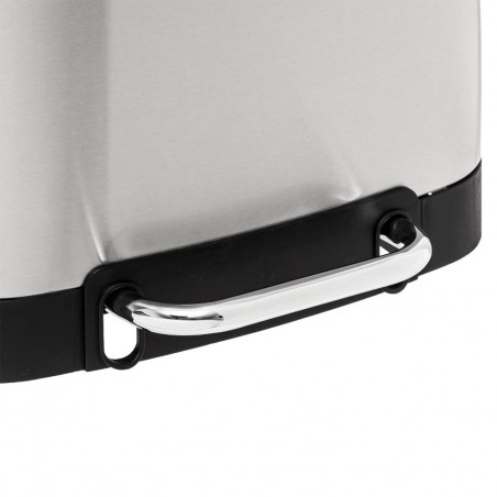 Lot de 2 poubelles "Ariane" 30 litres + 6 Litres Inox Atmosphéra