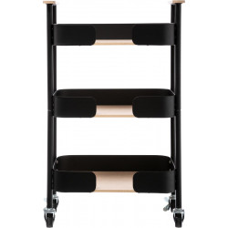 Desserte 3 niveaux avec roulettes Hauteur 74.6 cm Atmosphéra