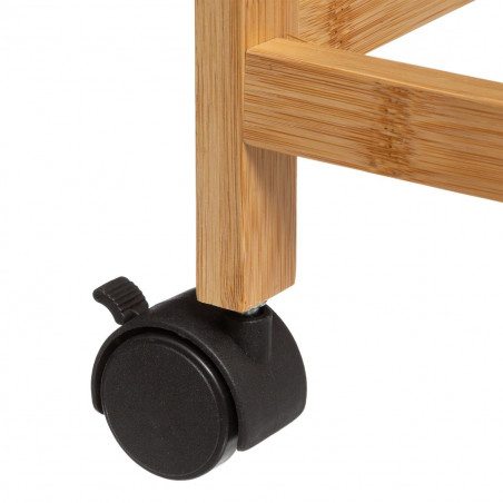Desserte 2 plateaux amovibles + 2 paniers "Black bambou" Atmosphéra