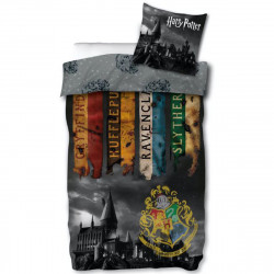 Parure de couette 140 x 200 "Harry Potter" Microfibre / 100% Polyester